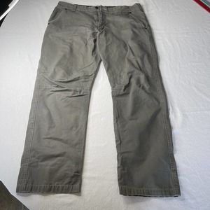 Wrangler Outdoor Series Cargo Pants Men's 38x32 Gray Utility Workwear 30” inseam